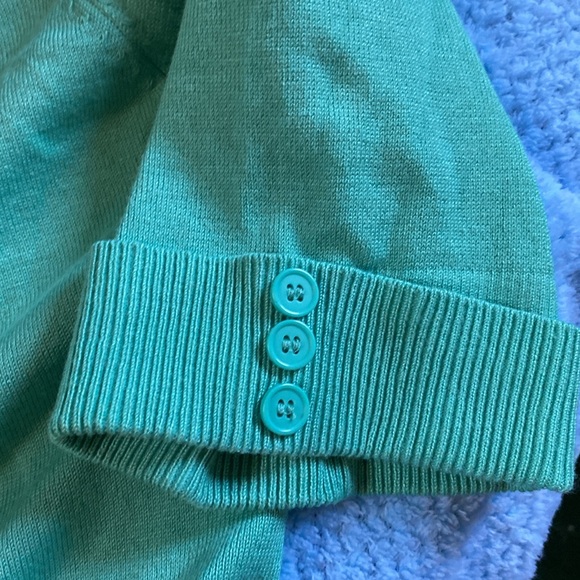 Apt. 9 Women's Turquoise Cardigan Sweater - Picture 5 of 6